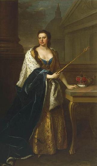 Michael Dahl Portrait of Anne of Great Britain Sweden oil painting art